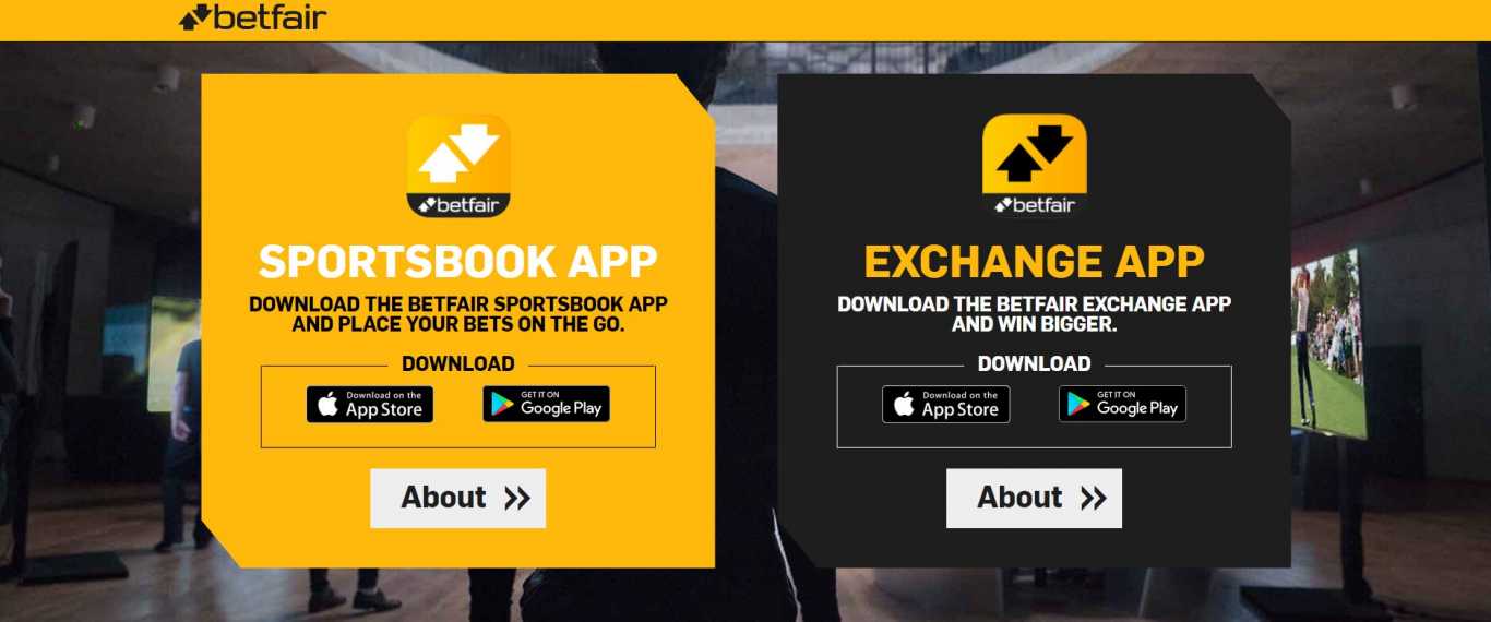 Betfair apps for Android and iOS